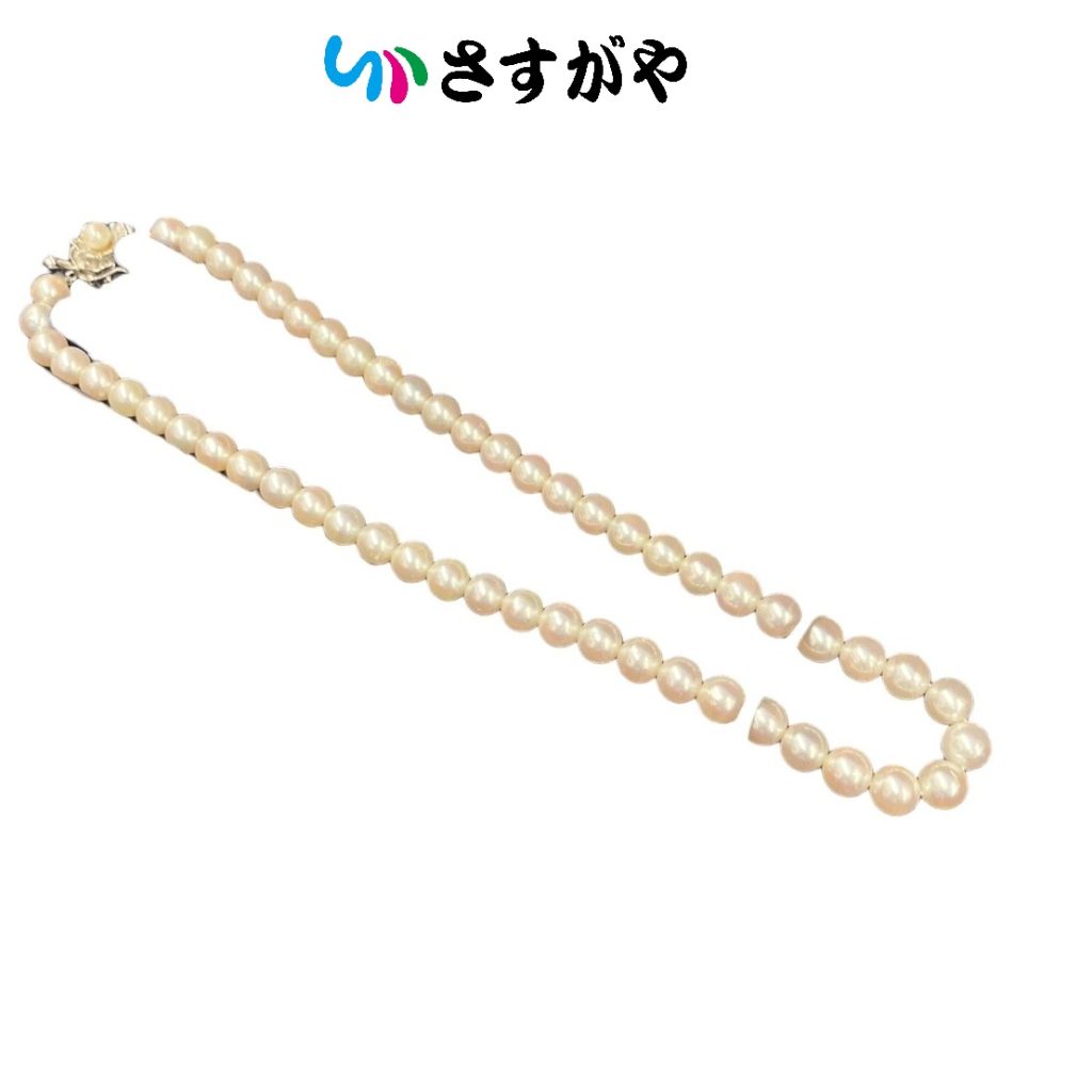 シルバー刻印 パールネックレス